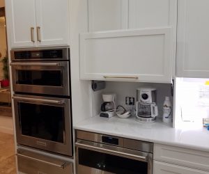 White cabinets and drawers