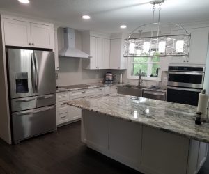 White cabinets