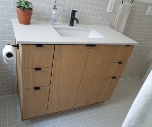 Oak drawers and cabinets