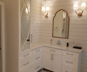 White drawers and cabinets