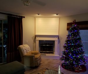 White fireplace