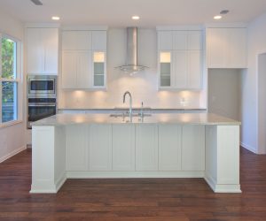White cabinets