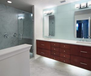 Wood cabinets