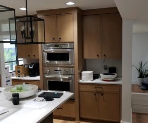 White oak cabinets
