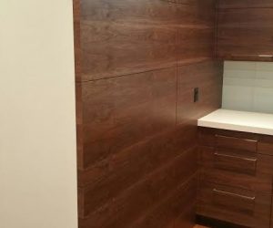 Walnut wood door