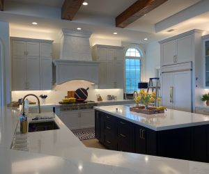 White cabinets