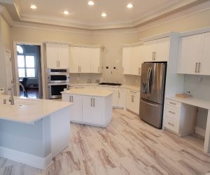 White cabinets and drawers