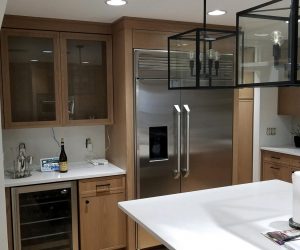 White oak cabinets