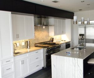 White cabinets